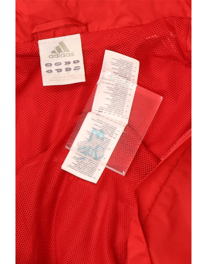 Adidas Veste coupe-vent pour homme Petit nylon rouge