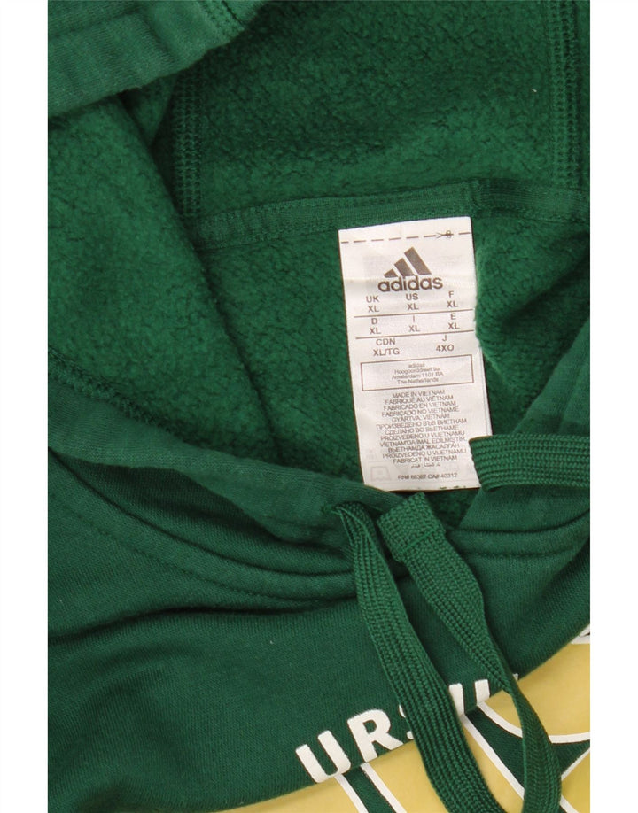 ADIDAS Pull à capuche graphique Baseball pour homme XL en coton vert