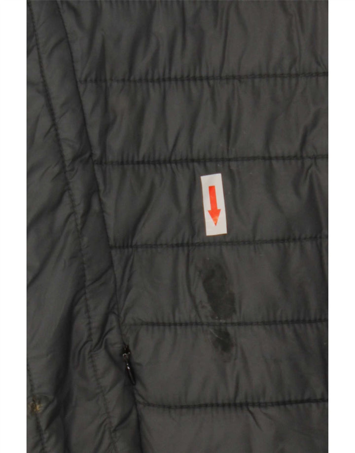 Champion Veste matelassée à capuche pour homme UK 40 Large Gris Polyamide