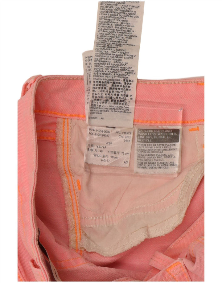 LEVI'S Jean skinny legging court femme W29 L25 coton rose