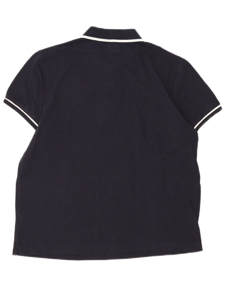 Lotto Polo Homme Bleu Marine Moyen Coton