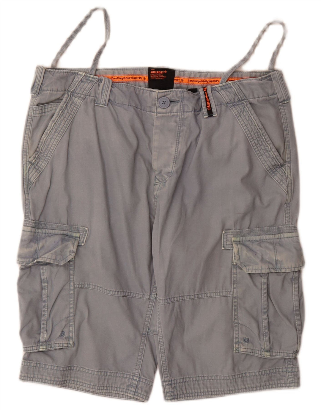 Superdry Short Cargo W36 Large Bleu Coton Homme