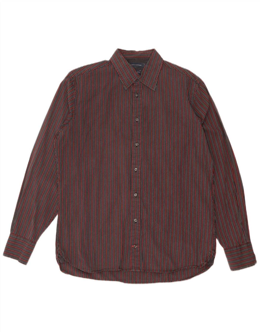 TOMMY HILFIGER Chemise Homme Coton Rayé Noir Moyen