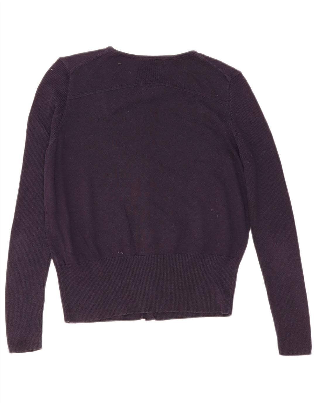 Marks & Spencer Pull Cardigan pour Femme UK 12 Bleu Marine Moyen