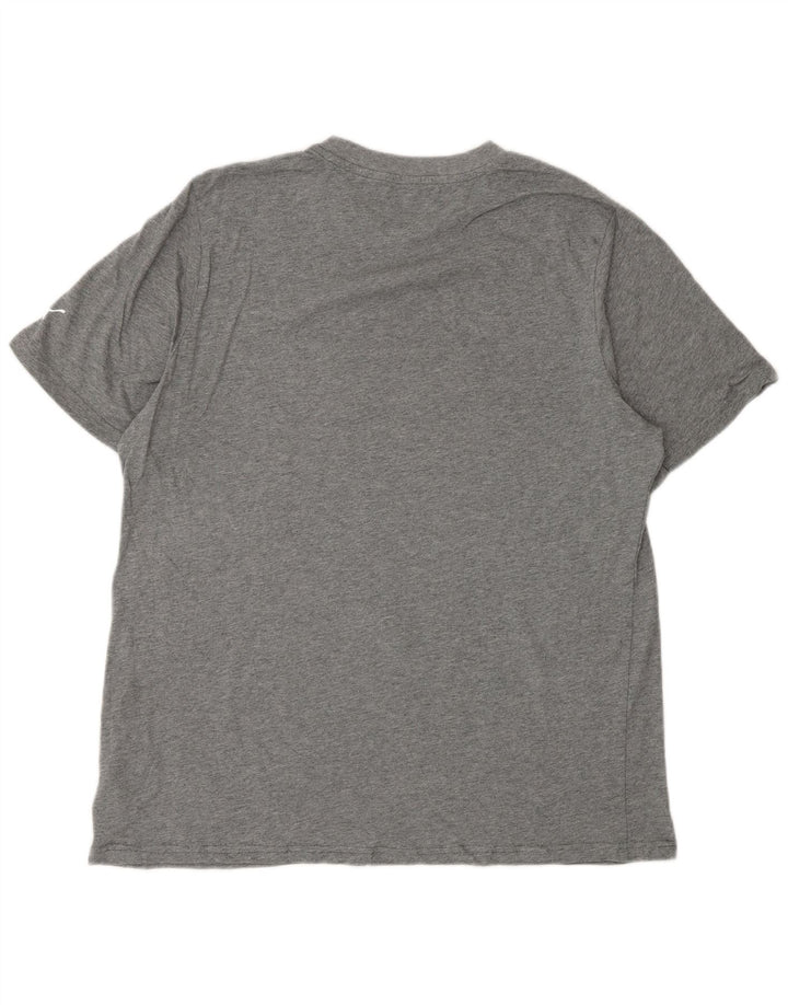 PUMA T-shirt graphique pour hommes, grand, gris, coton