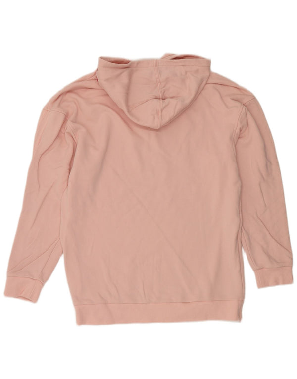 Adidas Pull à capuche surdimensionné graphique pour femme UK 14 Rose moyen