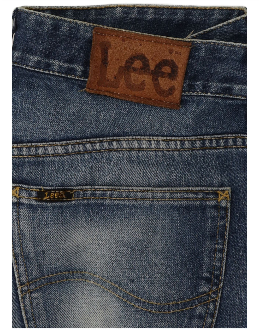 Lee Jean évasé Femme W32 L29 Bleu Coton