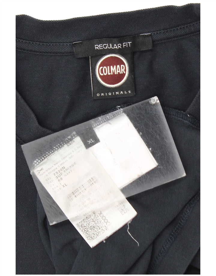 Colmar Homme Regular Fit T-Shirt Top XL Bleu Marine Coton
