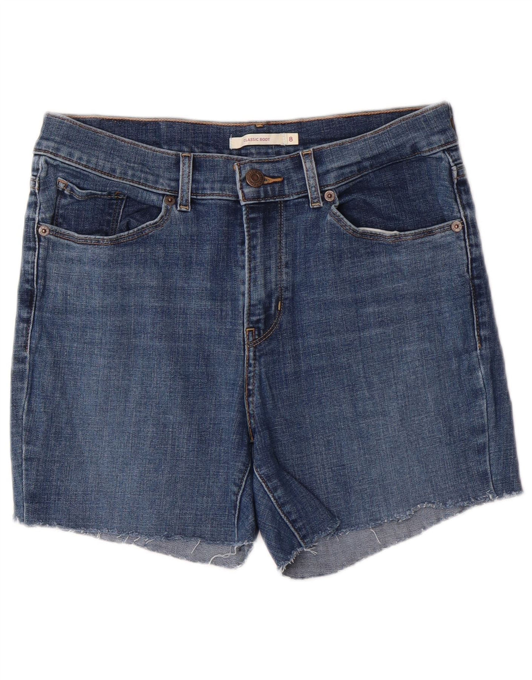 Levi's Short en Jean 501 Femme US 8 Medium W29 Bleu Coton Classique