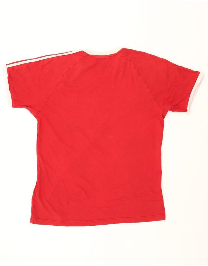 ADIDAS T-Shirt Homme Haut Large Rouge Coton