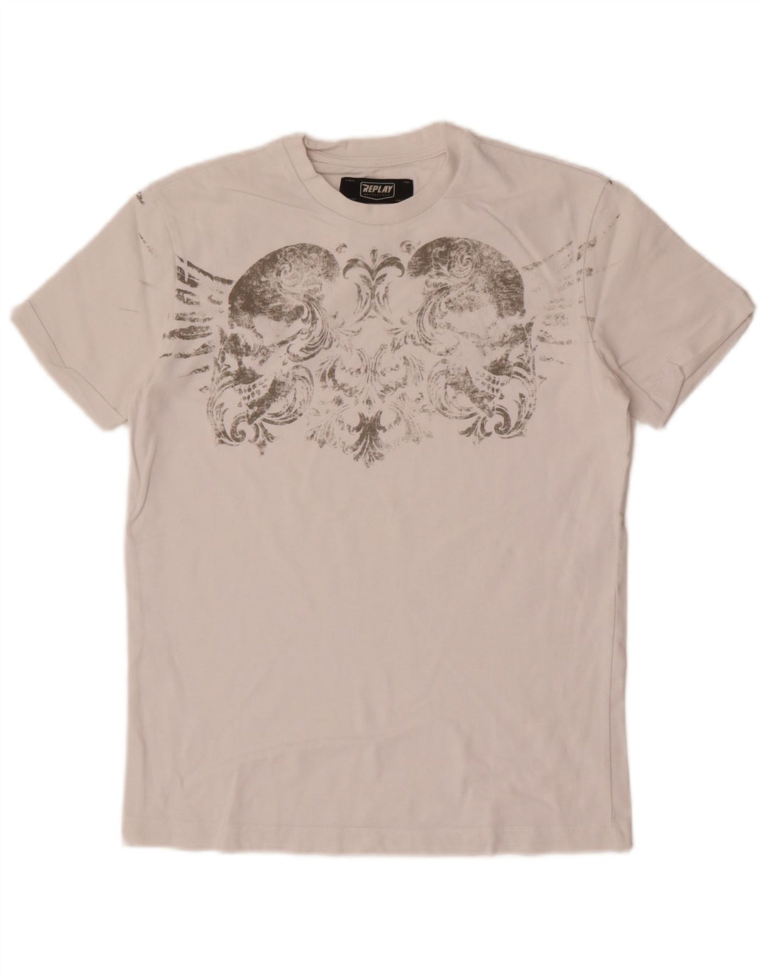 Replay T-Shirt Graphique Homme Petit Blanc
