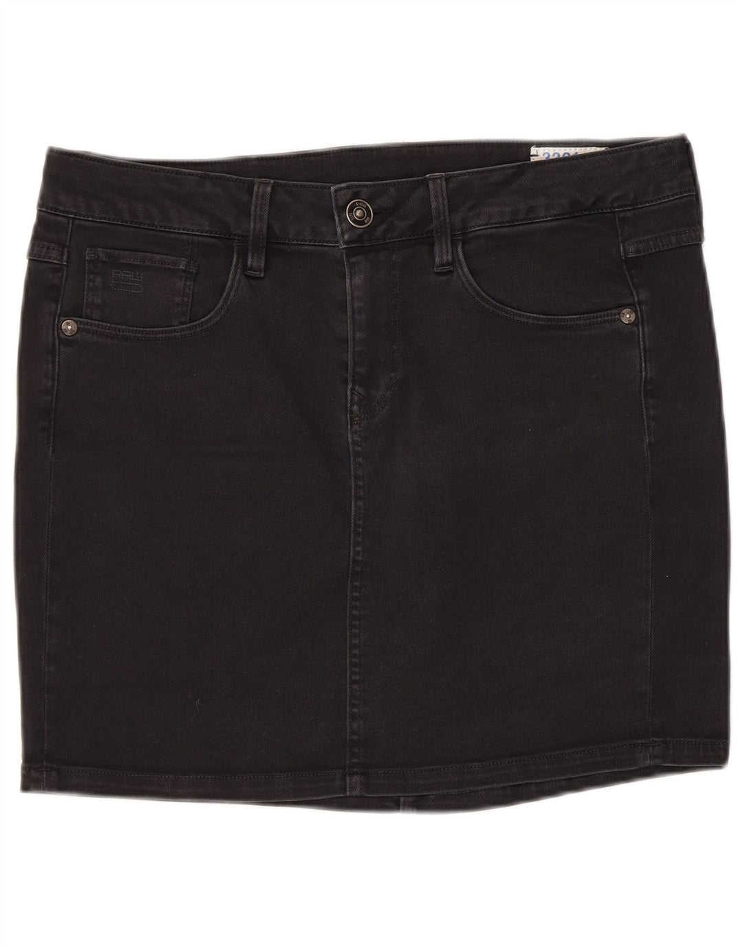 G-Star Femme Mini Jupe En Jean W30 Coton Noir Moyen
