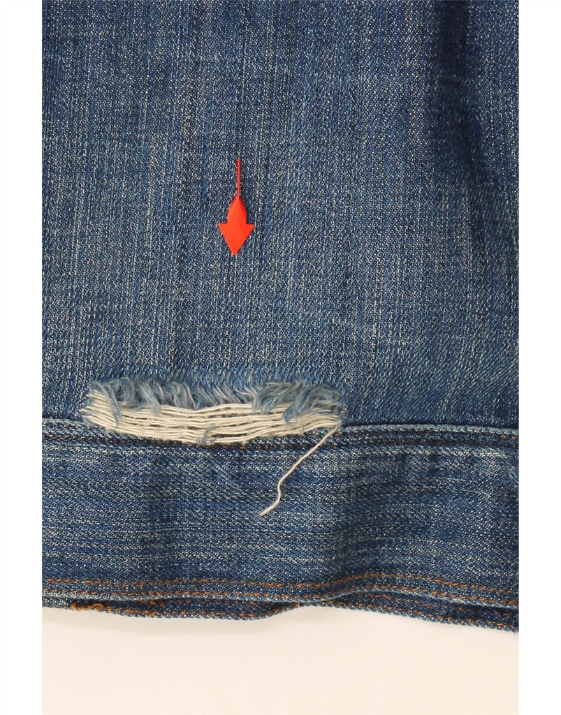 FIORUCCI Womens Denim Jacket UK 20 2XL Blue Cotton Vintage Fiorucci and Second-Hand Fiorucci from Messina Hembry 