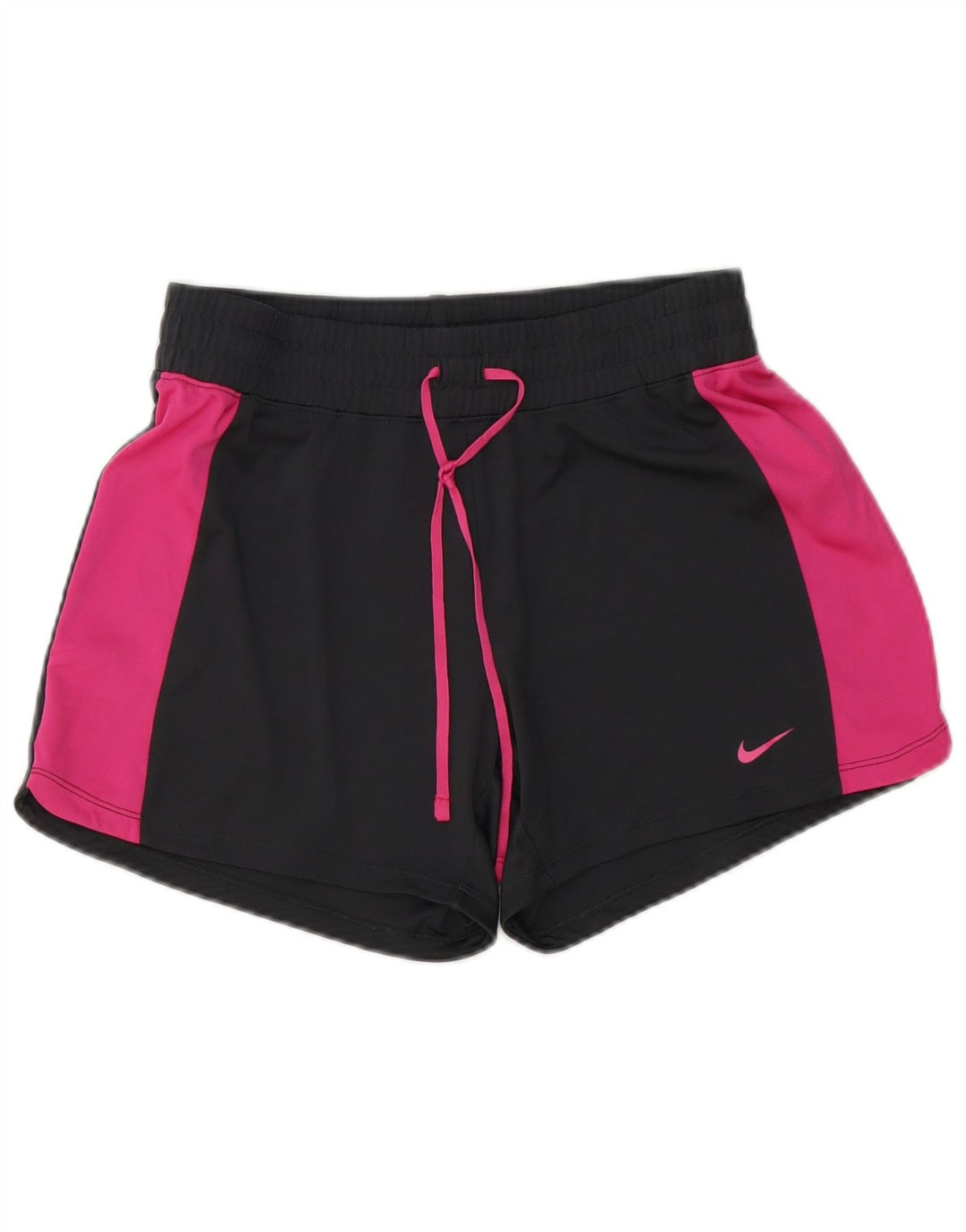 NIKE Short de sport pour femme UK 10 Petit Noir Colorblock Polyester