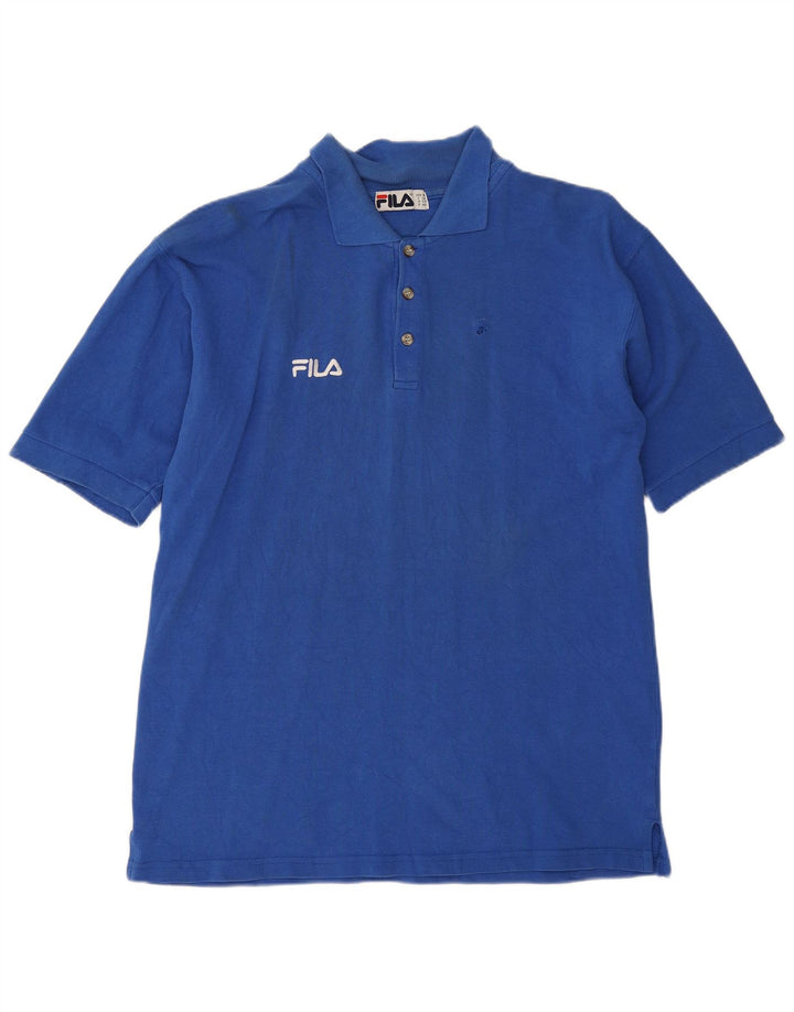 Fila Polo Homme XL Bleu Coton