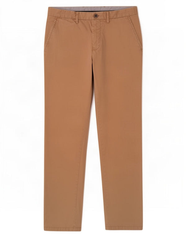 Tommy Hilfiger Pantalon Chino Droit Homme W32 L32 Coton Beige