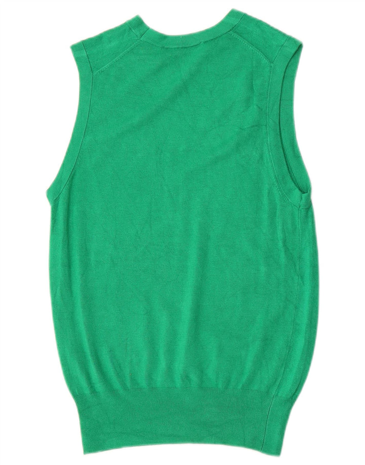 Zara Femme Débardeur UK 12 Vert Moyen Viscose