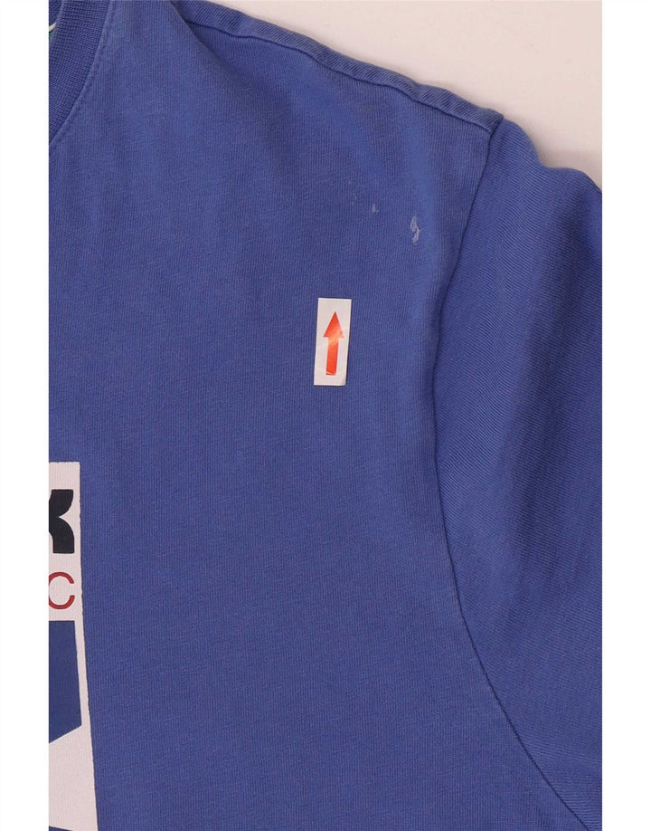Reebok Tee-Shirt Graphic Homme Bleu Moyen Coton