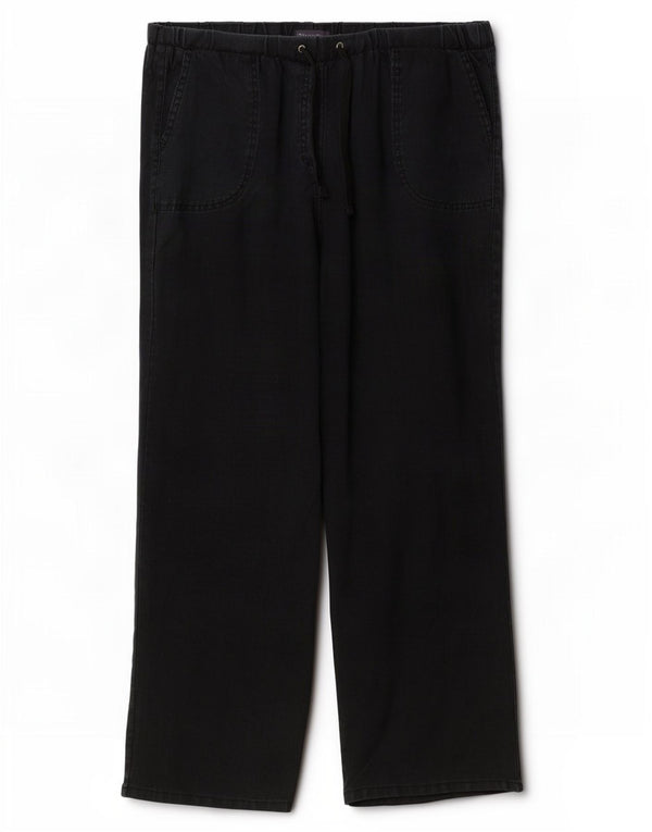 Marks & Spencer Pantalon chino droit pour femme UK 16 Large W36 L29 Noir