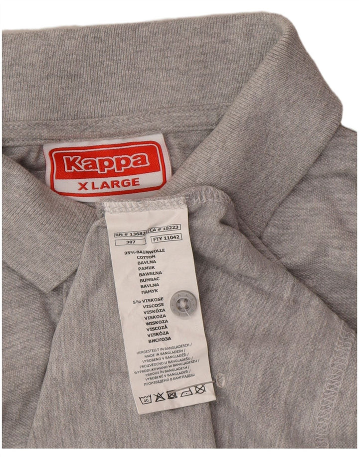 Kappa Polo Homme XL Gris Coton