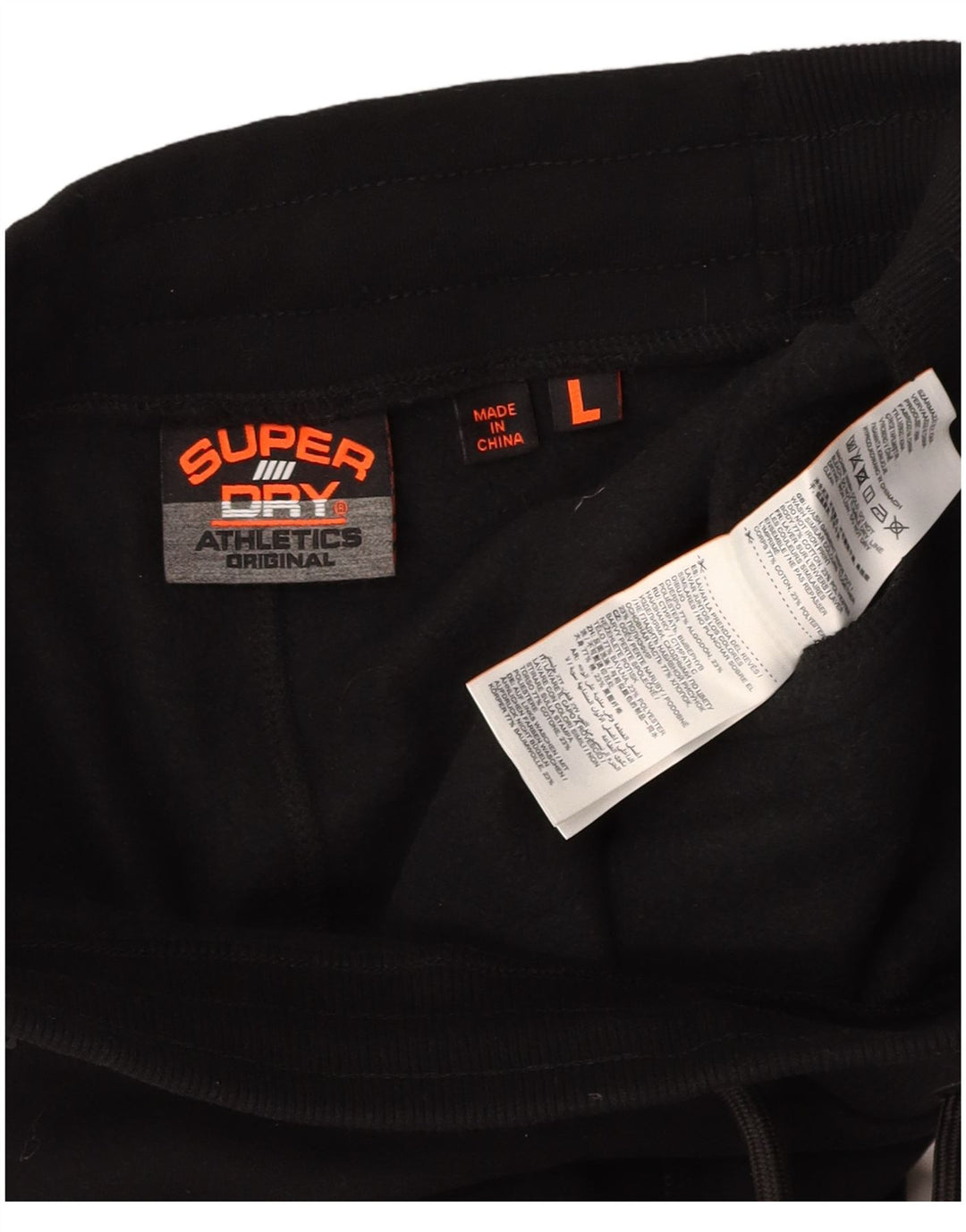 SUPERDRY Pantalon de Survêtement Homme Joggers Large Noir Coton