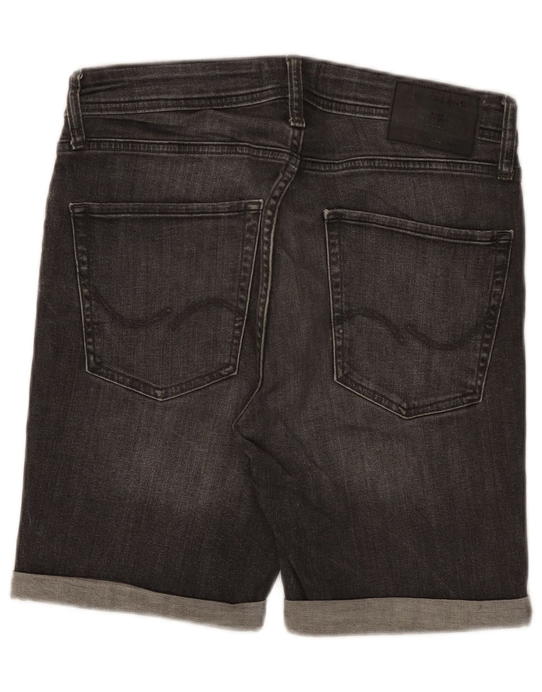 Jack & Jones Short en Jean Homme Petit W29 Gris