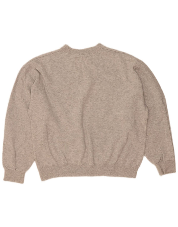 Champion Sweat-shirt surdimensionné pour femme UK 16 Large Gris Moucheté