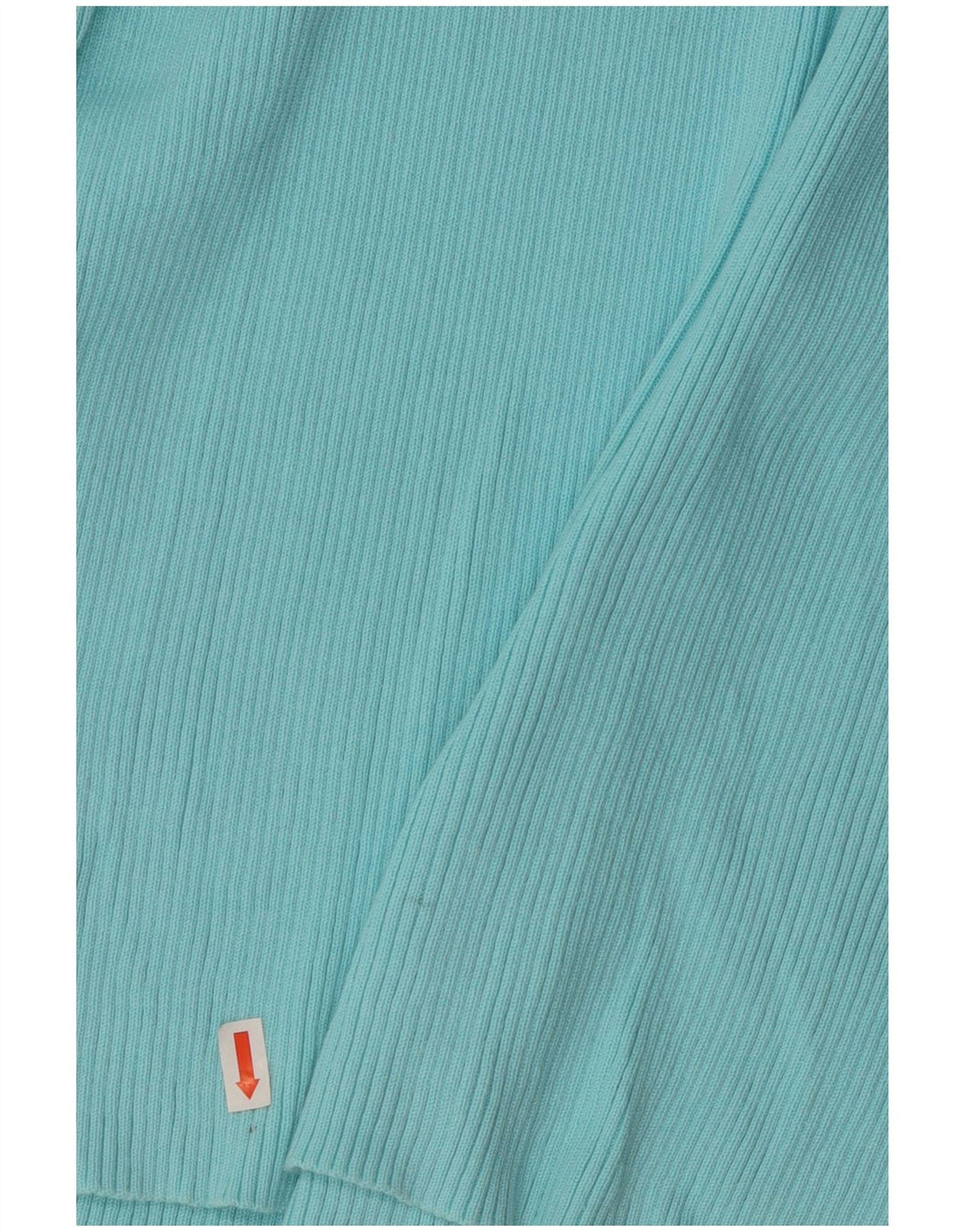 RALPH LAUREN Pull col roulé pour femme UK 14 Large Bleu Coton