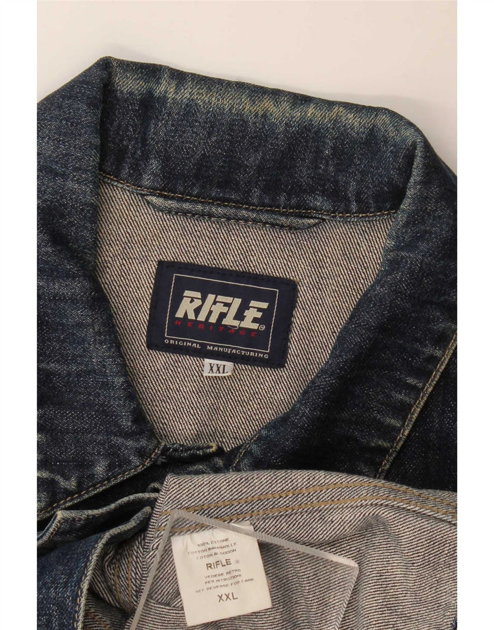 Rifle Veste en Jean Femme UK 20 2XL Bleu Marine Coton