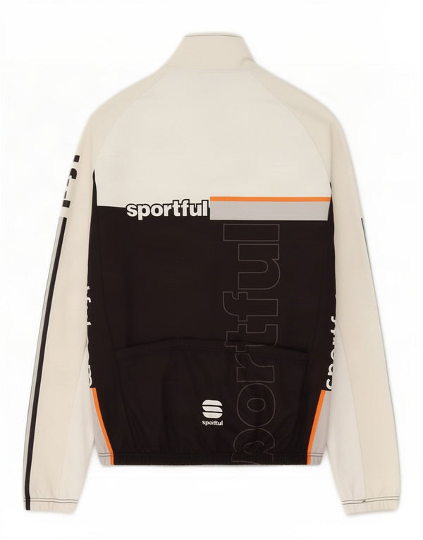 Sportful Veste de survêtement graphique pour hommes XL Blanc Colorblock Polyester