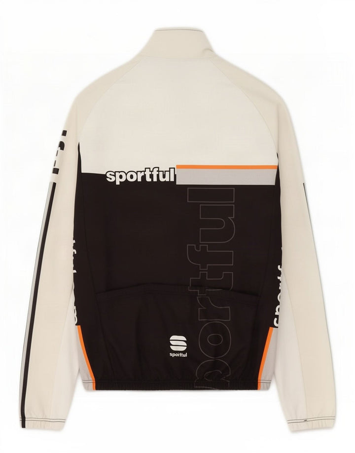Sportful Veste de survêtement graphique pour hommes XL Blanc Colorblock Polyester
