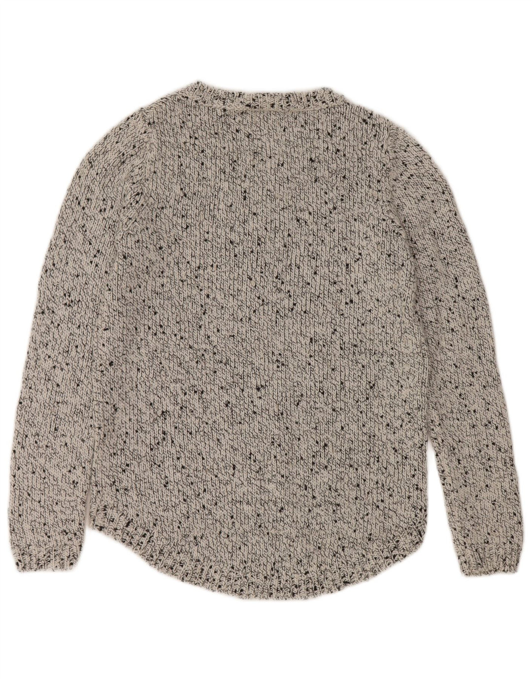 Marks & Spencer Pull col bateau pour femme UK 12 Gris moyen moucheté