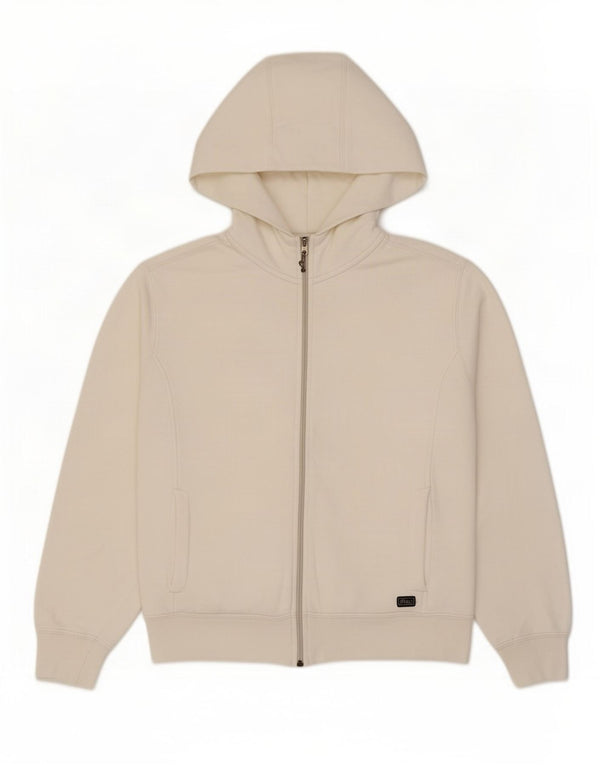 Asics Sweat à capuche zippé pour femme UK 14 Blanc moyen