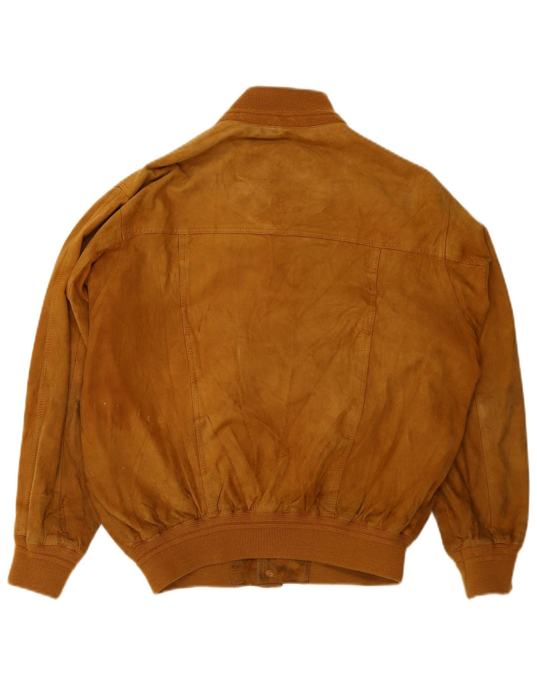 FABIO D Veste Bomber en Daim pour Homme UK 40 Grand Cuir Beige
