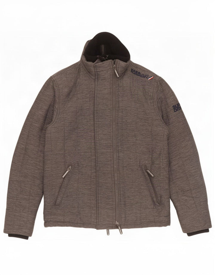 Superdry Veste coupe-vent The Windcheater pour homme UK 38 Gris moyen moucheté
