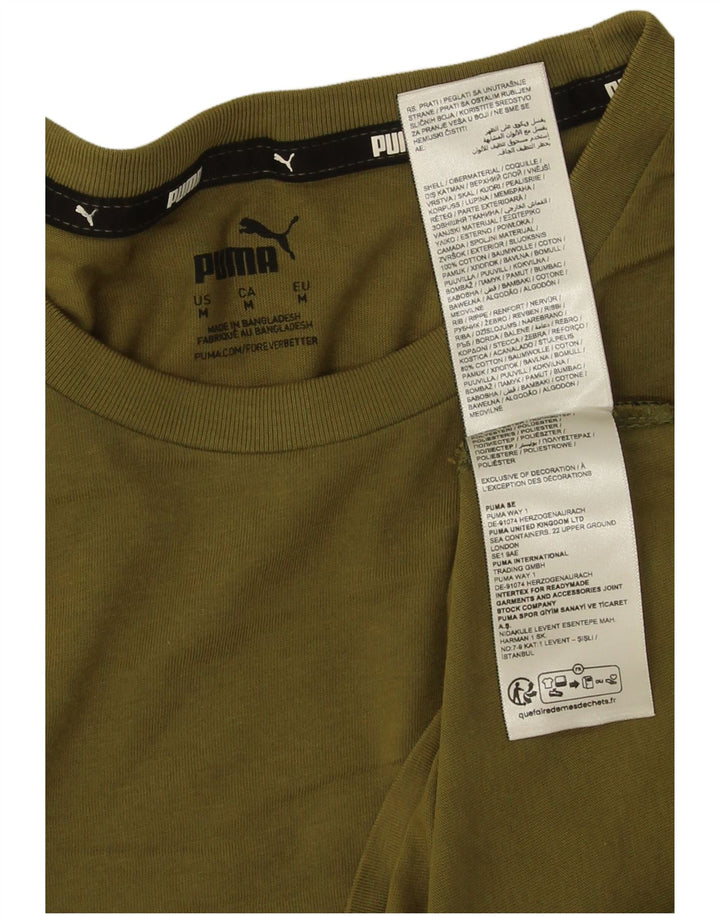 Puma T-Shirt Graphic Homme Kaki Moyen Coton