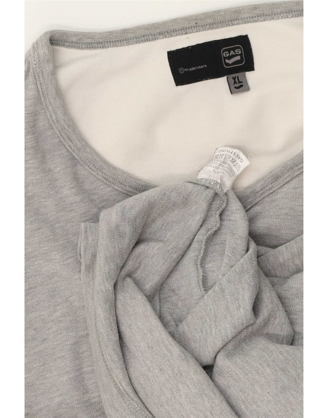 Gas Top Homme Manches Longues XL Gris Coton