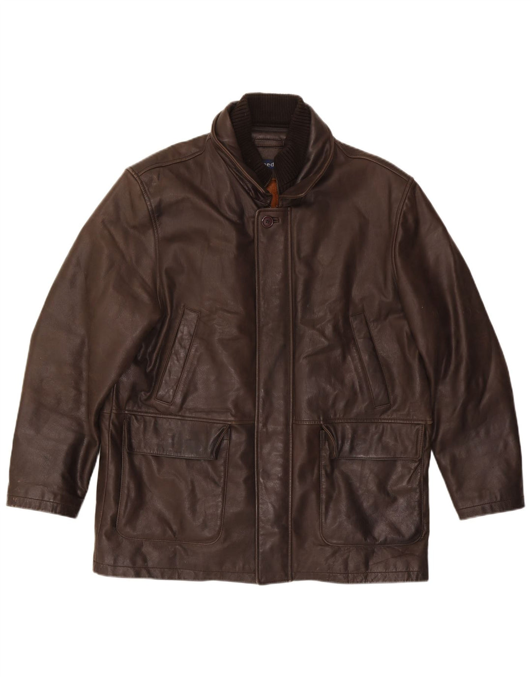 Reed Veste en cuir pour homme UK 40 Large Marron
