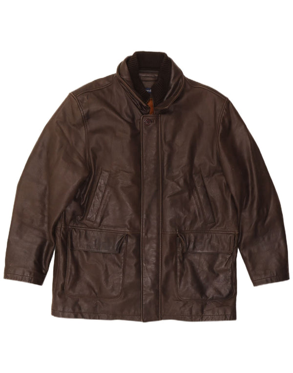 Reed Veste en cuir pour homme UK 40 Large Marron