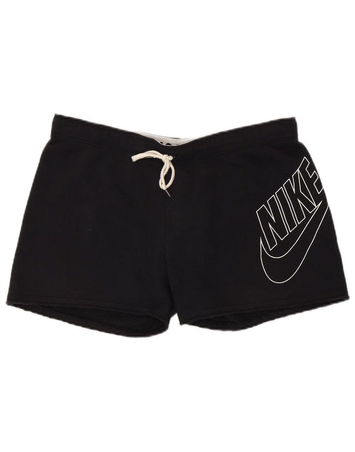 NIKE Short de sport graphique pour homme en coton noir moyen