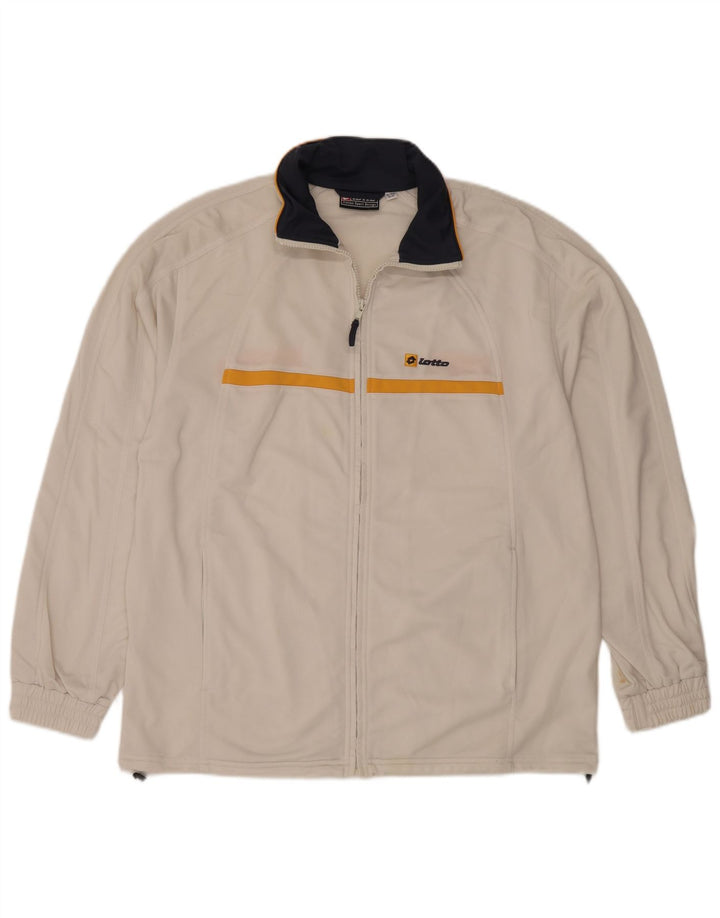 LOTTO Veste de Survêtement Homme XL Blanc Polyester