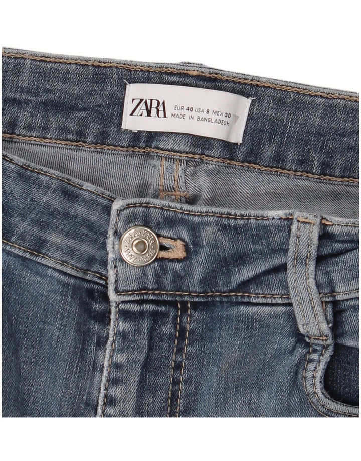 Zara Jean Slim Femme EU 40 Moyen W30 L28 Bleu