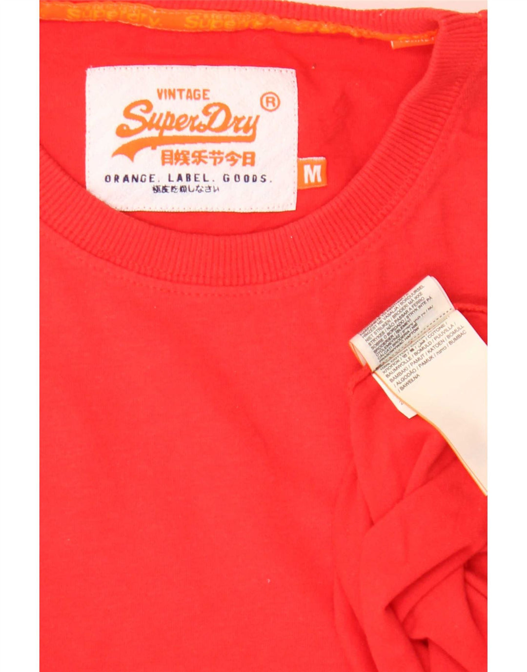 Superdry T-Shirt Homme Rouge Moyen Coton