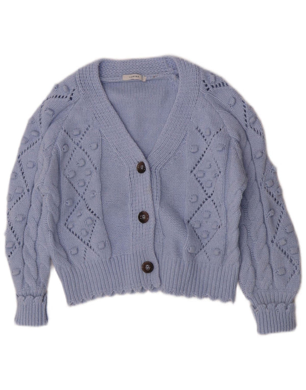 Lumina Womens Cardigan Sweater UK 16 Large Bleu Polyamide