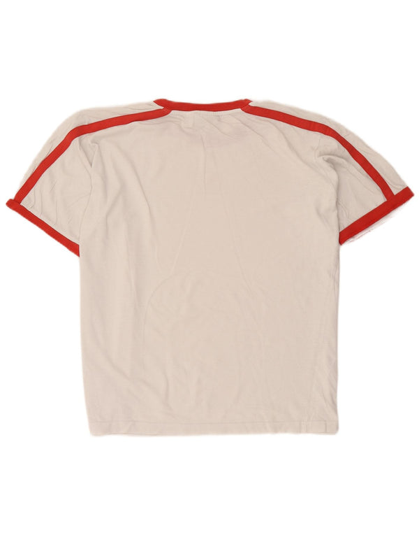 Puma T-Shirt Top XL Homme Blanc Colorblock