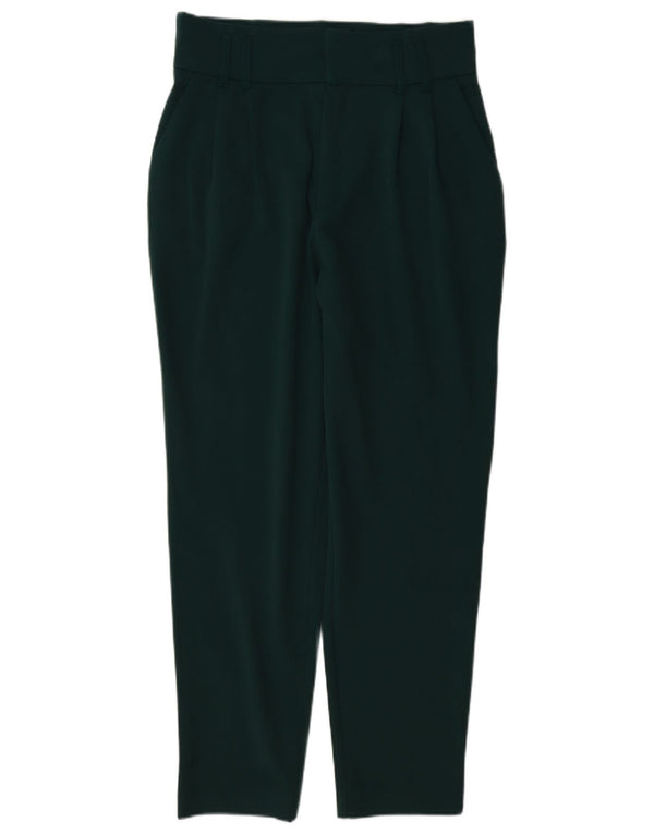 Pantalon décontracté taille haute Trafaluc Zara pour femme, moyen W28 L27 vert