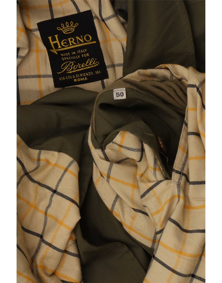 Herno Trench Homme IT 50 Large Vert