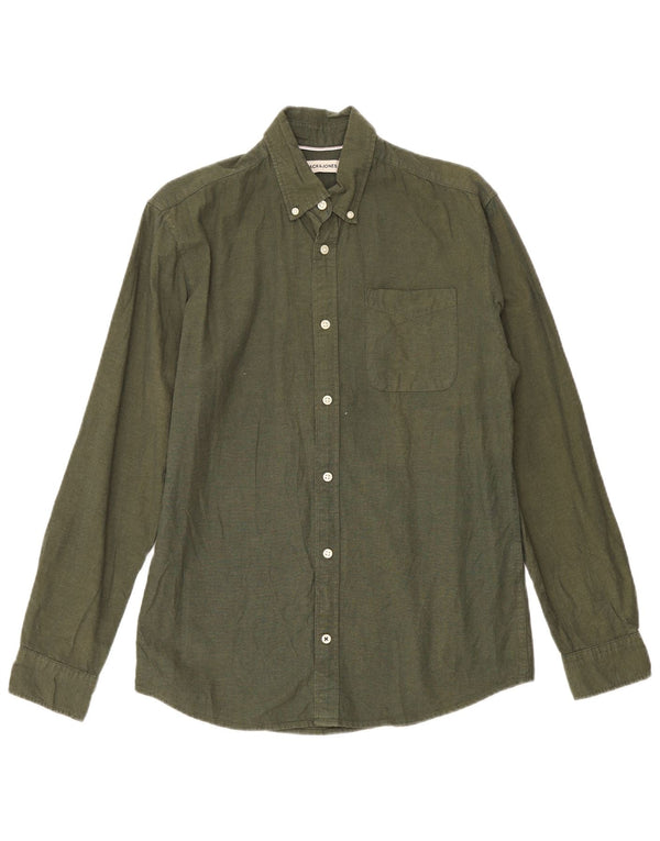 Jack & Jones Chemise Homme Vert Moyen Coton
