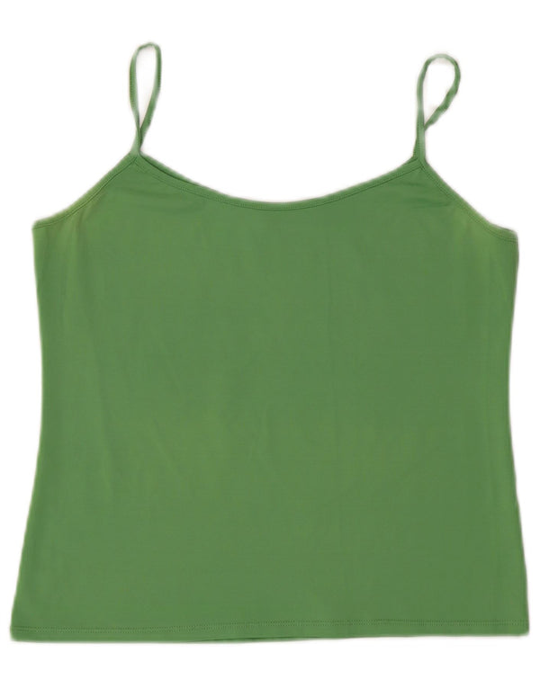 Zara Womens Crop Cami Top UK 14 Large Vert