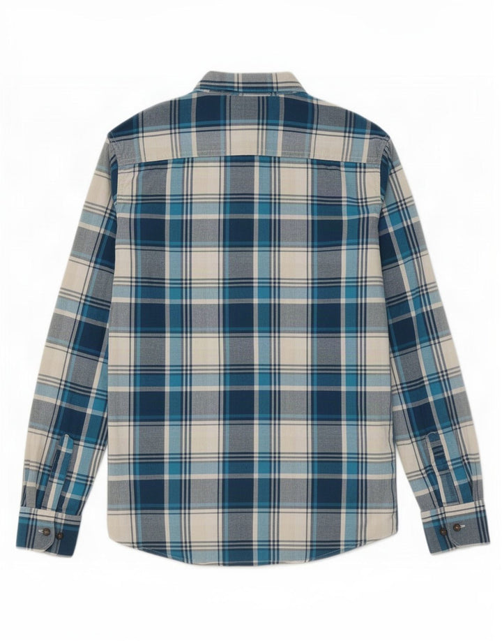 Wrangler Chemise Homme Bleu Moyen Carreaux
